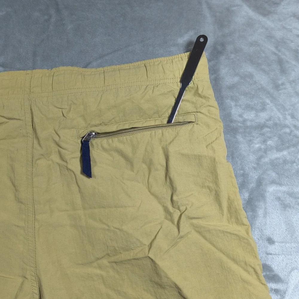 Vintage Polo Ralph Lauren Cargo Swim Trunks Men 37 Brown Surf Board Shorts Lined